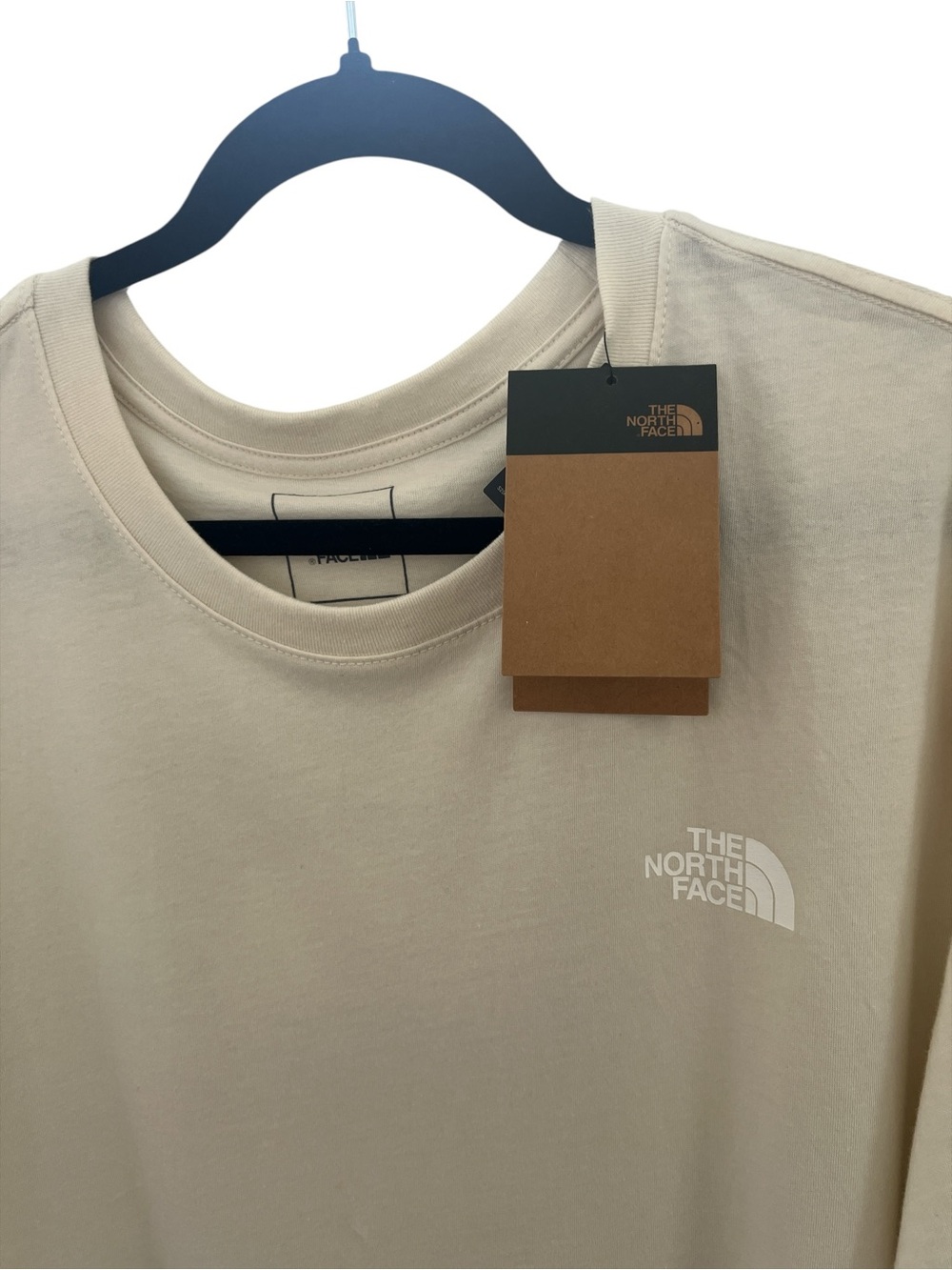 The North Face Men’s XXL Long Sleeve Graphic Shirt Cream NWT - Picture 2 of 8